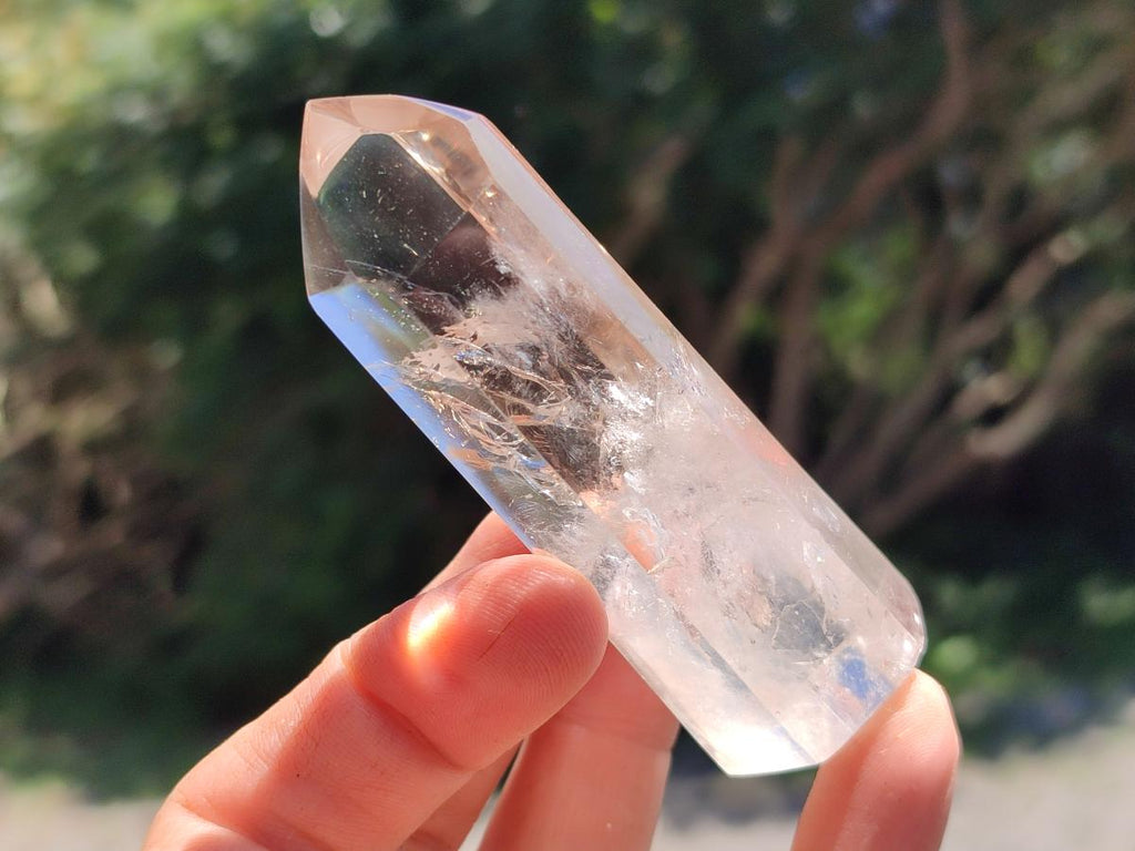 Polished Phantom Smokey Quartz Crystals x 6 From Madagascar