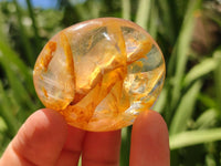 Polished Golden Healer Quartz Crystal Galets x 12 From Ambatofinandrahana, Madagascar