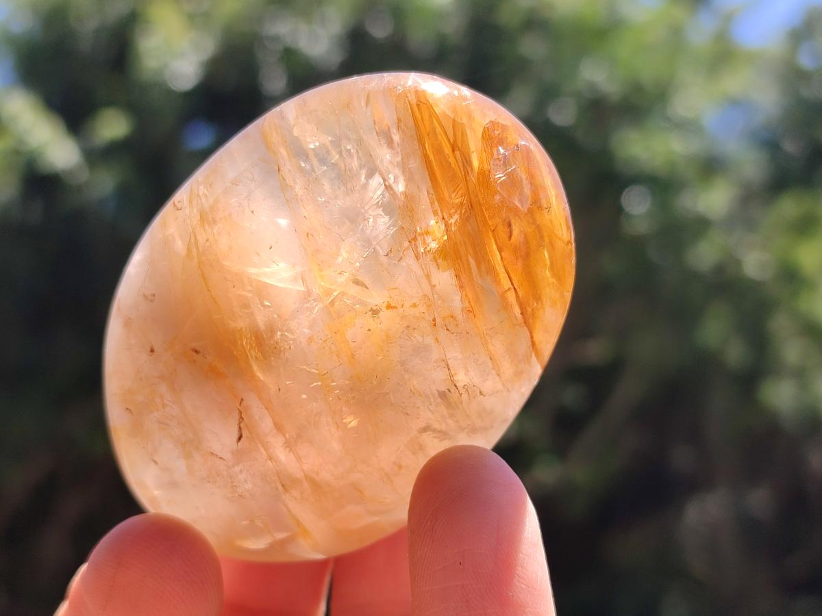 Polished Golden Healer Quartz Crystal Galets x 12 From Ambatofinandrahana, Madagascar