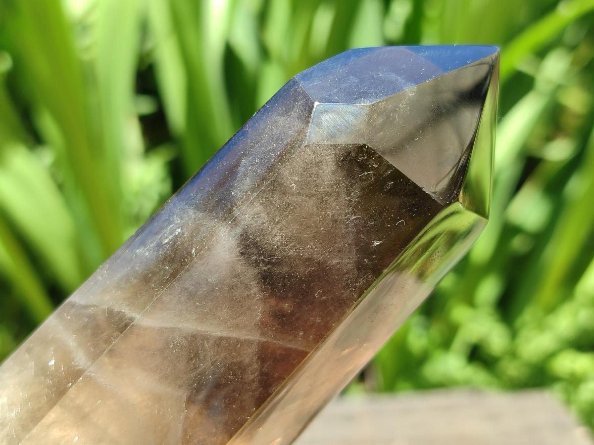 Polished Wispy Smokey Quartz Crystals x 2 From Madagascar