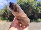 Polished Wispy Smokey Quartz Crystals x 2 From Madagascar