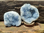 Natural Blue Celestite Specimens x 4 From Sakoany, Madagascar