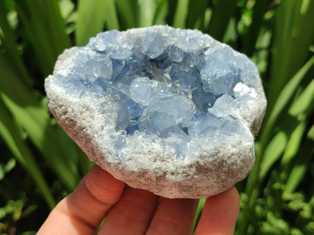 Natural Blue Celestite Specimens x 4 From Sakoany, Madagascar