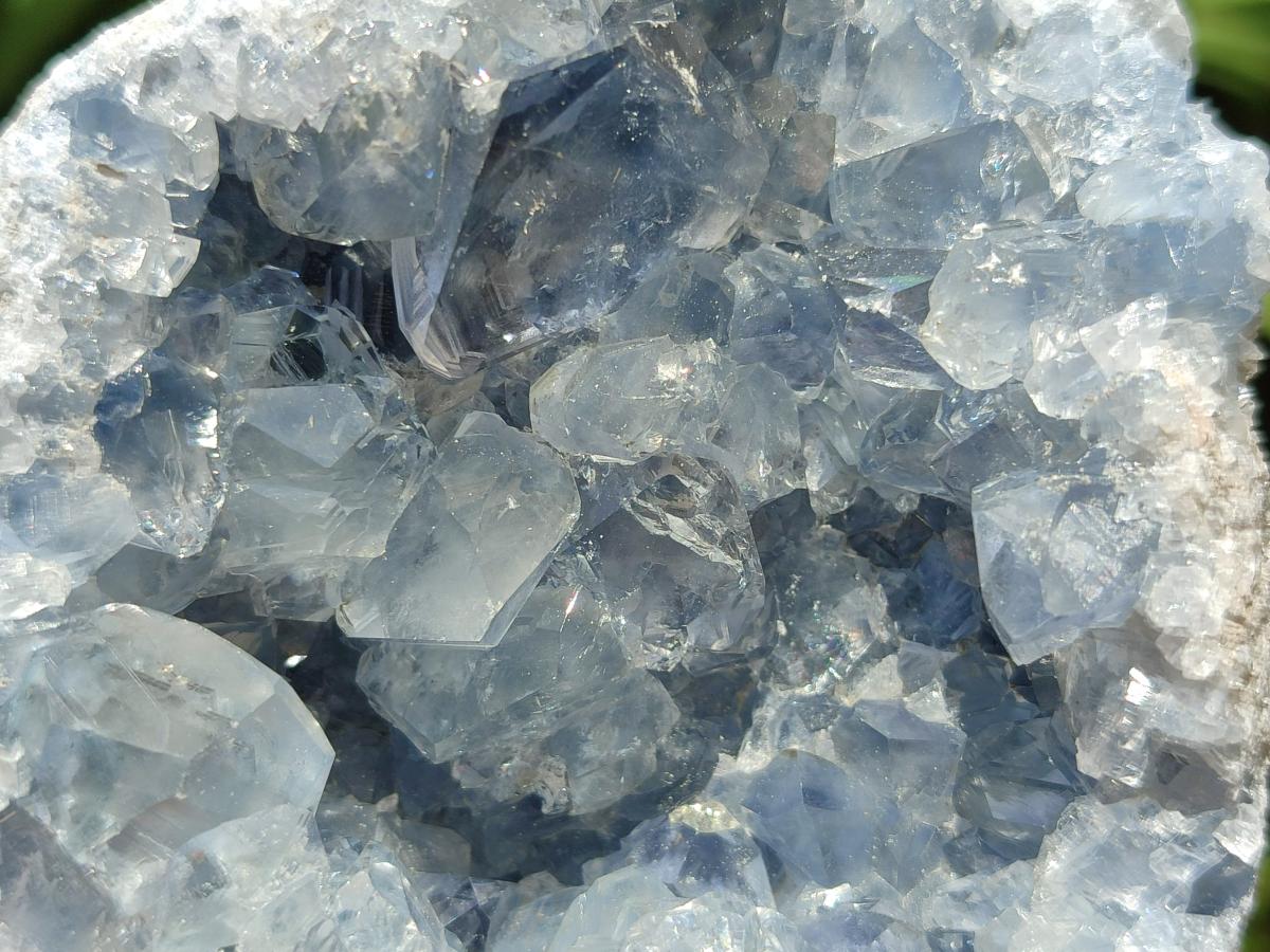 Natural Blue Celestite Specimens x 4 From Sakoany, Madagascar