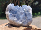 Natural Blue Celestite Specimens x 4 From Sakoany, Madagascar