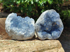 Natural Blue Celestite Specimens x 4 From Sakoany, Madagascar