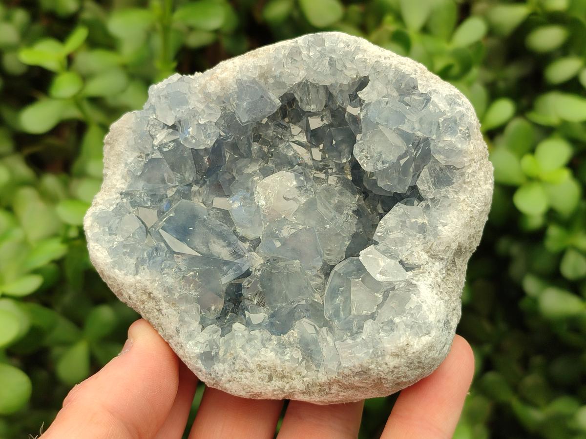 Natural Blue Celestite Specimens x 4 From Sakoany, Madagascar