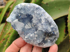 Natural Blue Celestite Specimens x 4 From Sakoany, Madagascar