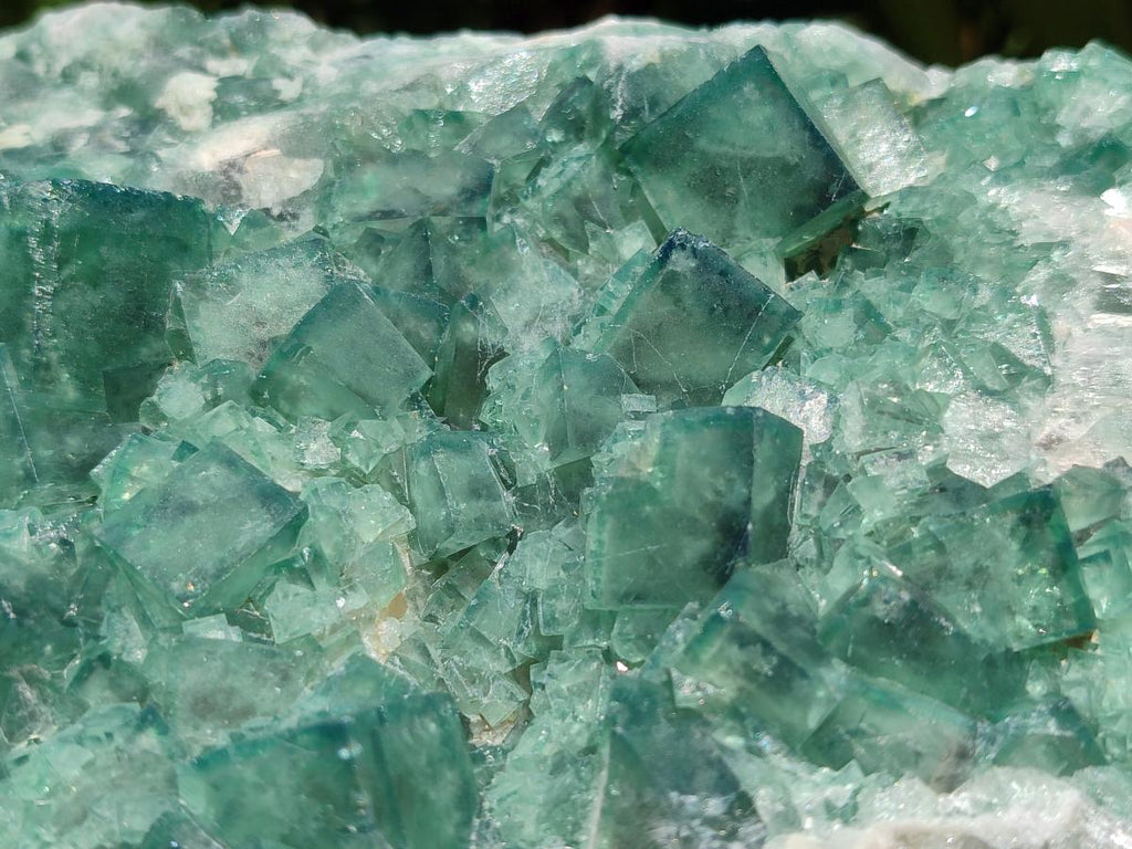 Natural Cubic Green Fluorite Cluster Specimen x 1 From Mandrosonoro, Madagascar