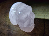 Hand Made Gemmy Rose Quartz Skulls x 6 From Madagascar