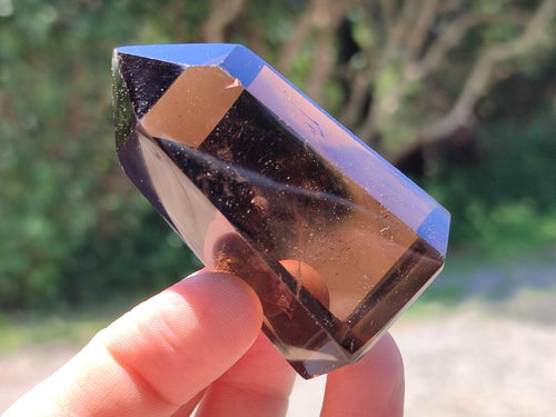 Polished Smokey Quartz Crystals x 12 From Madagascar - Toprock Gemstones and Minerals 
