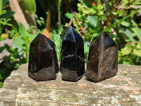Polished Smokey Quartz Crystals x 12 From Madagascar