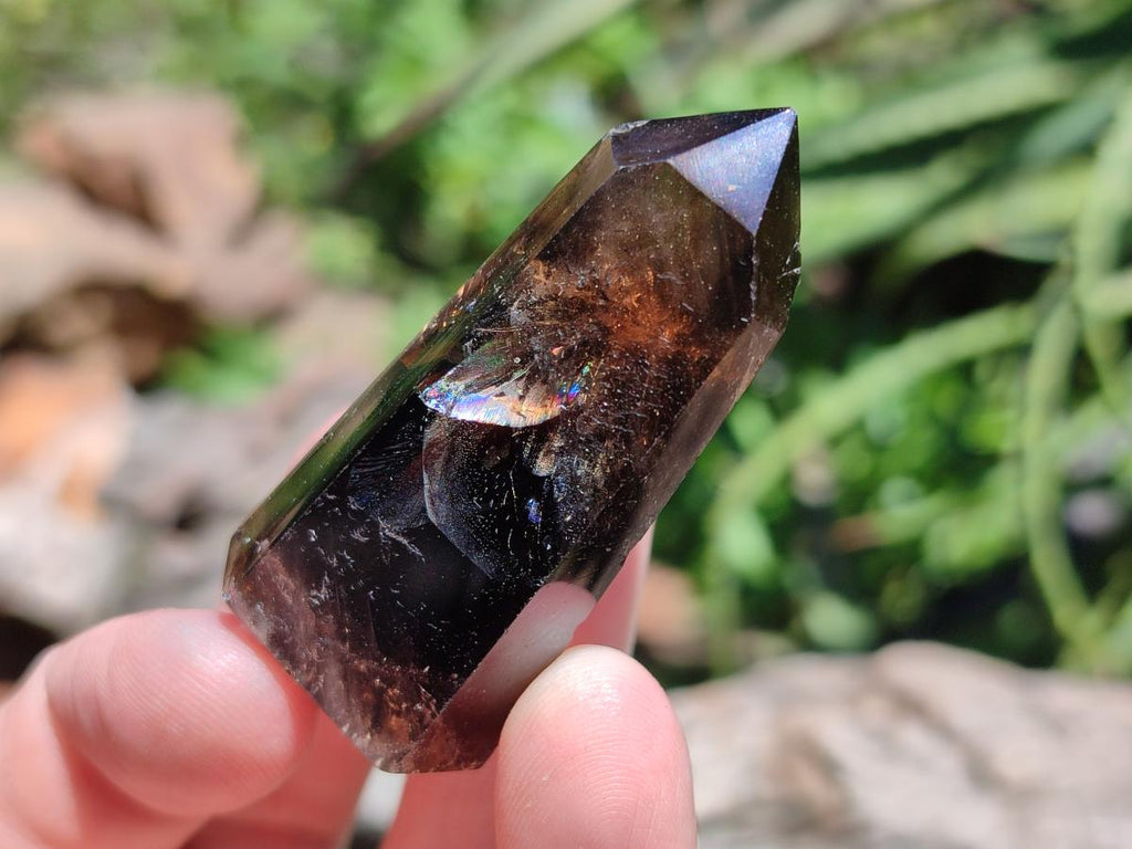 Polished Smokey Quartz Crystals x 12 From Madagascar