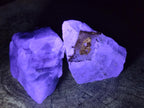Natural Watermelon Fluorite Cobbed Specimens x 12 From Uis, Namibia