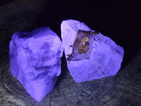 Natural Watermelon Fluorite Cobbed Specimens x 12 From Uis, Namibia