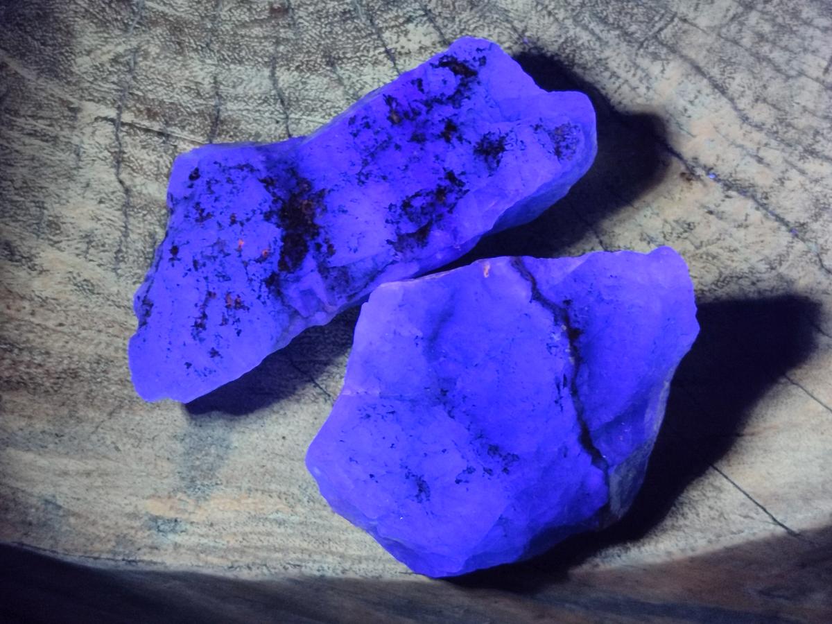 Natural Watermelon Fluorite Cobbed Specimens x 12 From Uis, Namibia