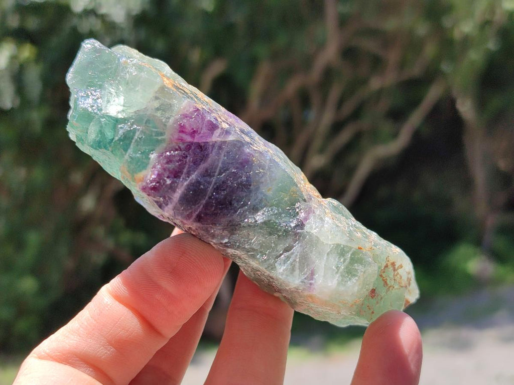 Natural Watermelon Fluorite Cobbed Specimens x 12 From Uis, Namibia