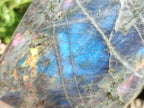 Polished Rare Purple Sunset Flash Labradorite Standing Free Form x 1 From Madagascar