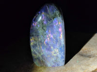 Polished Rare Purple Sunset Flash Labradorite Standing Free Form x 1 From Madagascar