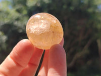 Polished Rounded Golden Healer Quartz Crystal Free Forms x 35 From Ambatofinandrahana, Madagascar