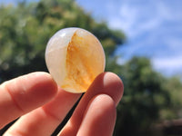 Polished Rounded Golden Healer Quartz Crystal Free Forms x 35 From Ambatofinandrahana, Madagascar