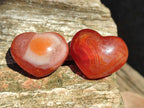 Polished Mini Jewellery Carnelian Agate Gemstone Hearts x 20 From Madagascar