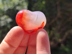 Polished Mini Jewellery Carnelian Agate Gemstone Hearts x 20 From Madagascar