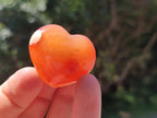 Polished Mini Jewellery Carnelian Agate Gemstone Hearts x 20 From Madagascar