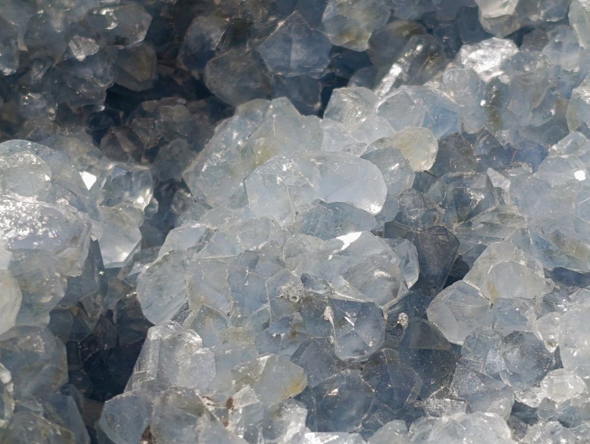 Natural Blue Celestite Geode Specimen x 1 From Sakoany, Madagascar