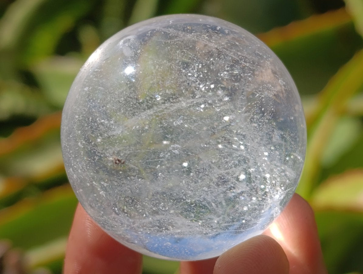 Polished Clear Quartz Crystal Balls x 6 From Madagascar