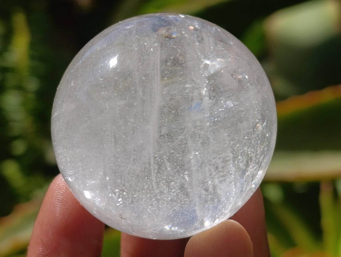 Polished Clear Quartz Crystal Balls x 6 From Madagascar