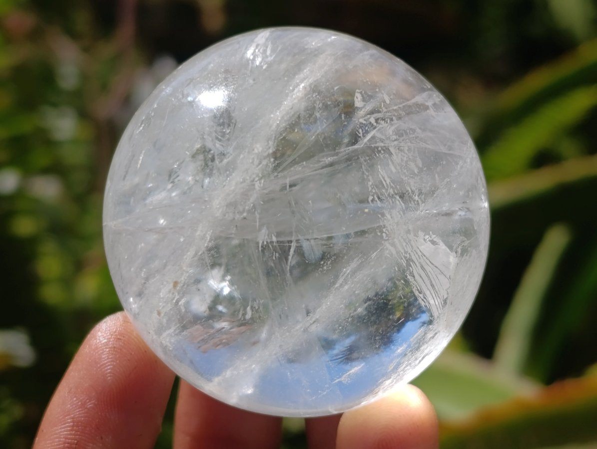 Polished Clear Quartz Crystal Balls x 6 From Madagascar