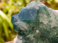 Natural Cubic Green Fluorite Cluster Specimens x 3 From Mandrosonoro, Madagascar