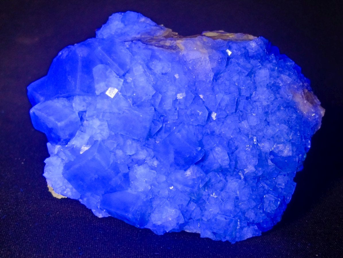 Natural Cubic Green Fluorite Cluster Specimens x 3 From Mandrosonoro, Madagascar