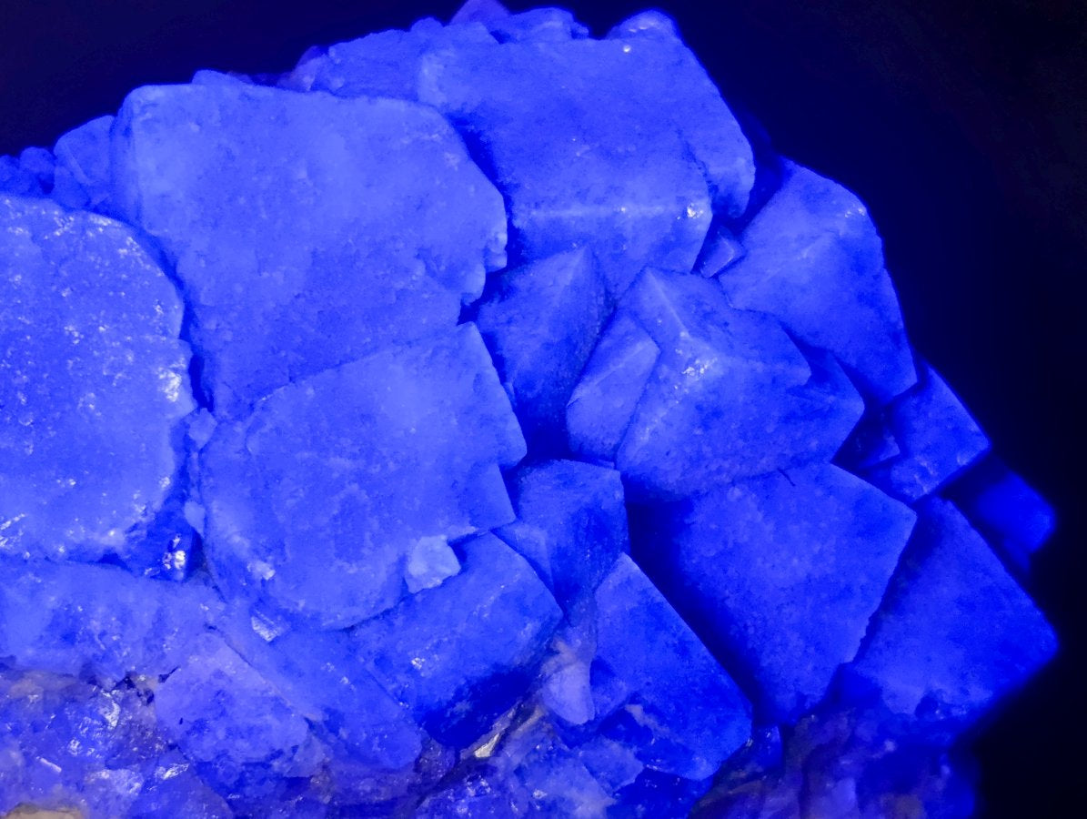 Natural Cubic Green Fluorite Cluster Specimens x 3 From Mandrosonoro, Madagascar