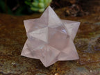 Hand Made Gemmy Rose Quartz Merkabahs x 4 From Madagascar