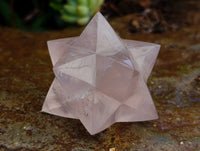 Hand Made Gemmy Rose Quartz Merkabahs x 4 From Madagascar