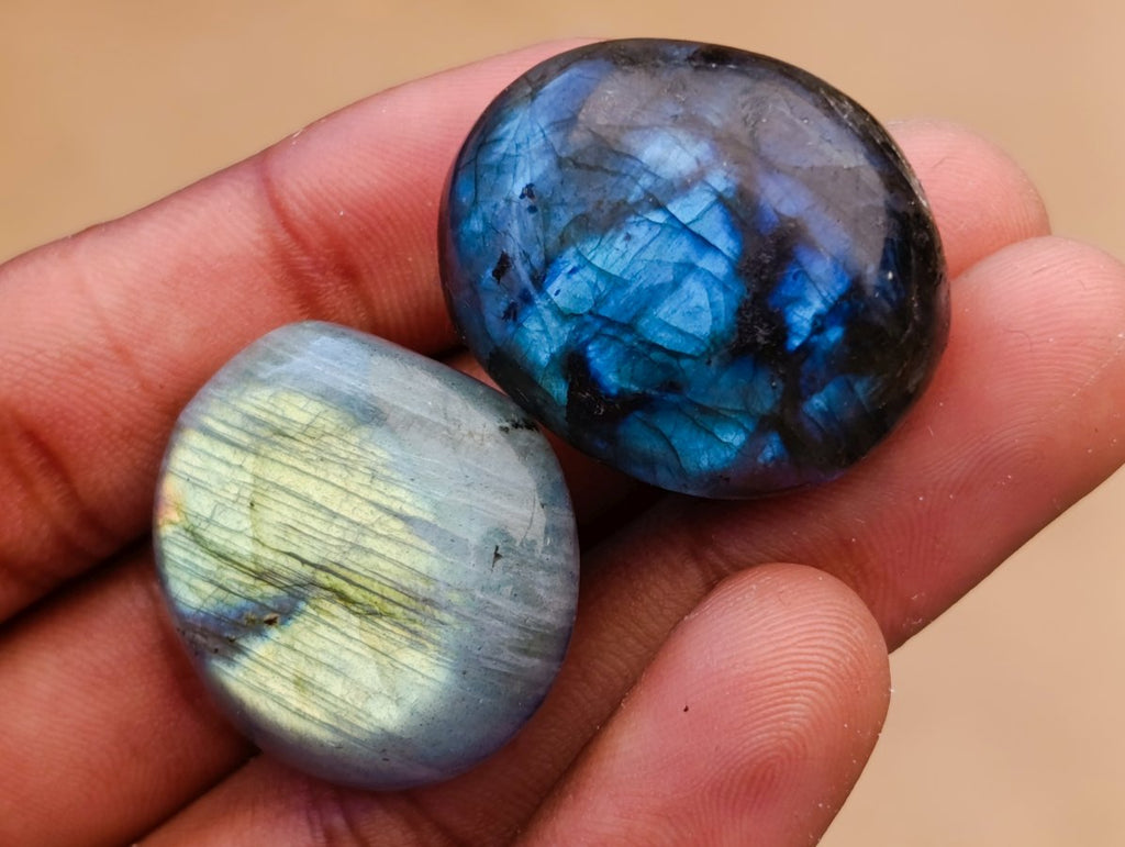 Polished Rounded Labradorite Free Forms x 70 From Madagascar