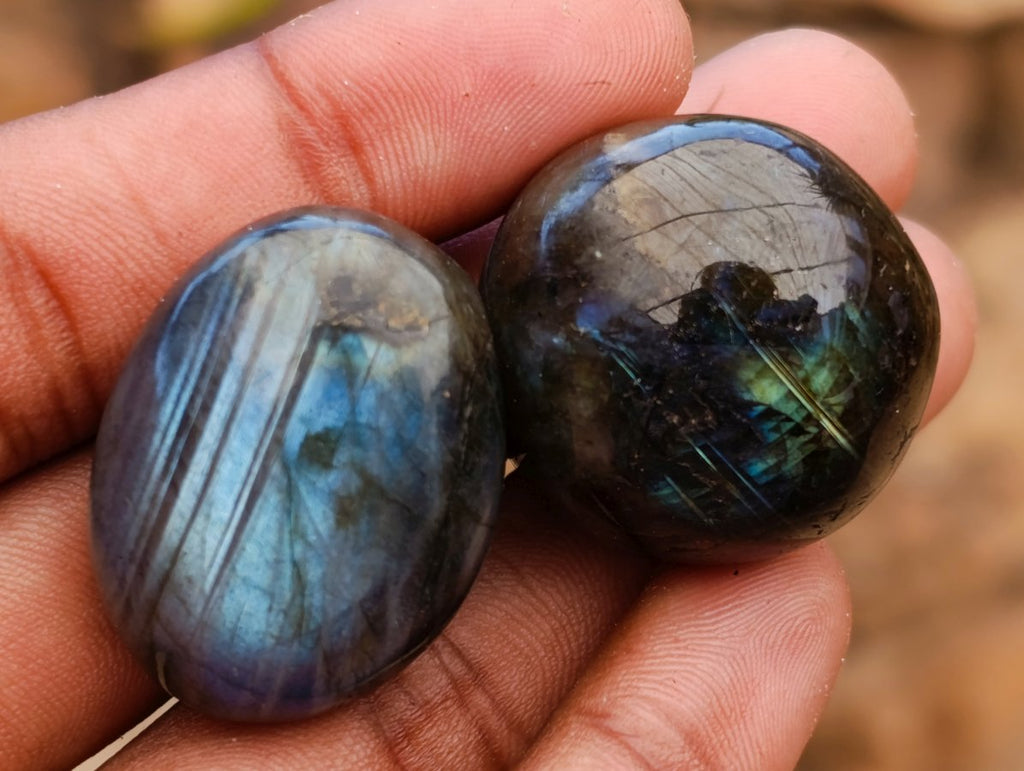 Polished Rounded Labradorite Free Forms x 70 From Madagascar