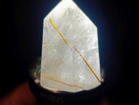 Polished Rutilated Quartz Crystals x 12 From Madagascar