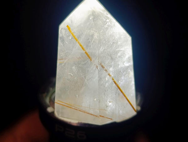 Polished Rutilated Quartz Crystals x 12 From Madagascar