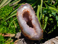 Polished Large Agate with Crystalline Geode x 1 From Maintirano, Madagascar