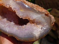 Polished Large Agate with Crystalline Geode x 1 From Maintirano, Madagascar