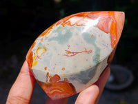 Polished Polychrome Jasper Flames x 6 From NW Coast, Madagascar