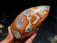 Polished Polychrome Jasper Flames x 6 From NW Coast, Madagascar