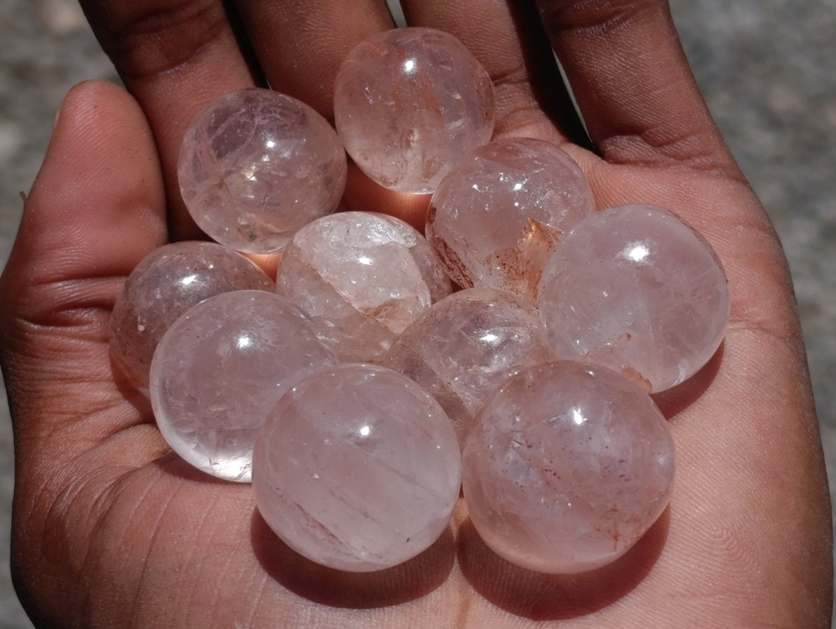 Polished Mini Red Hematoid Quartz Free Forms x 35 From Ambatondrazaka, Madagascar