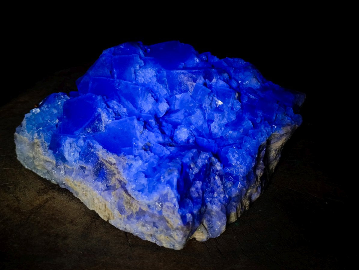 Natural XL Cubic Green Fluorite Cluster Specimen x 1 From Mandrosonoro, Madagascar