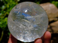 Polished Clear Quartz Crystal Balls x 6 From Madagascar