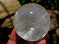 Polished Clear Quartz Crystal Balls x 6 From Madagascar