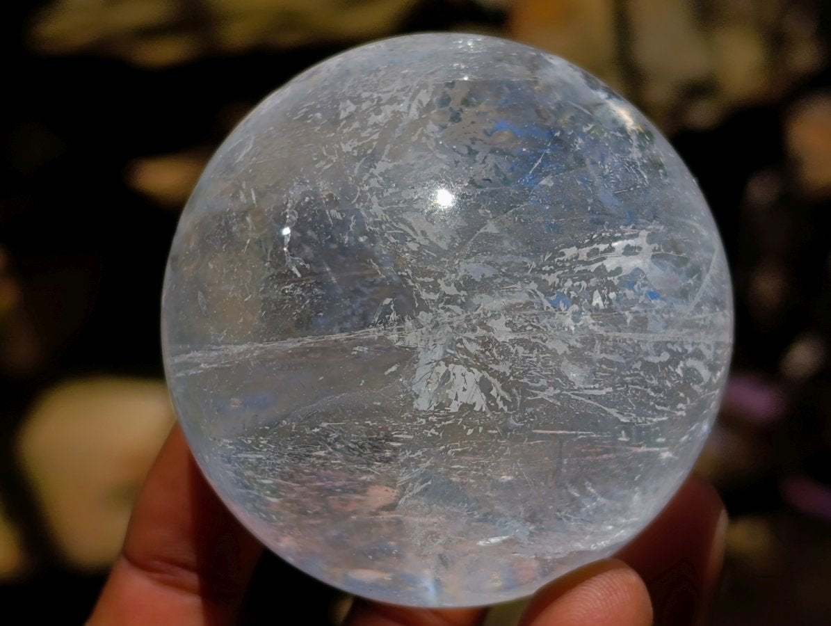 Polished Clear Quartz Crystal Balls x 6 From Madagascar